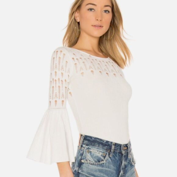 BAILEY 44 Street Fair Sweater White Size Large - Picture 3 of 8